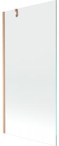 Mexen Next, paravan de baie cu 1 aripă 90 x 150 cm, sticlă transparentă de 6 mm, cupru mat, 895-090-000-00-00-65