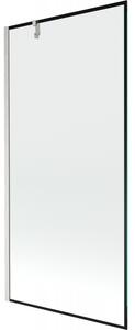 Mexen Next, paravan de baie cu 1 aripă 90 x 150 cm, sticlă transparentă de 6 mm - model negru, oțel, 895-090-000-00-70-97
