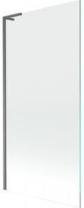 Mexen Next, paravan de baie 1 aripă 90 x 150 cm, aripă fixă, sticlă transparentă de 6 mm, profil grafit lustruit, 895-090-000-03-00-66