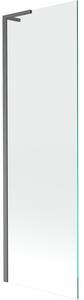 Mexen Next, paravan de baie 1 aripă 60 x 150 cm, aripă fixă, sticlă transparentă de 6 mm, profil grafit lustruit, 895-060-000-03-00-66