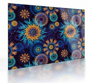 Tablou pe sticlă - 3D flori (70x50 cm)