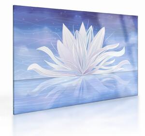Tablou pe sticlă - Floare de lotus (70x50 cm)