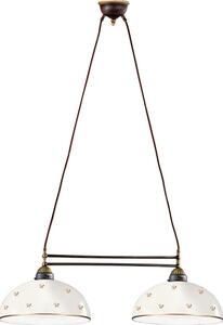 Kolarz 731.82.171 - Lustră pe cablu NONNA 2xE27/75W/230V, cu flori, aur roz