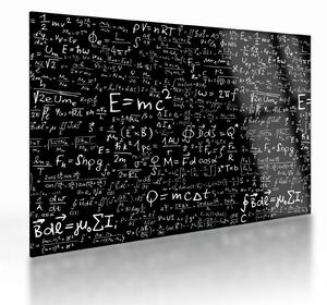 Tablou pe sticlă - Matematică (70x50 cm)