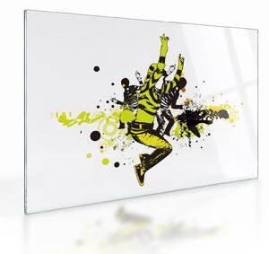 Tablou pe sticlă - Street dance (70x50 cm)