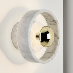 Tom Dixon Stone Wall cu LED pentru perete, reglabil, Alb, Camera de zi / sufragerie, Piatră, Design