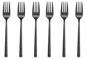 Set furculita desert, 6 piese, Como Black