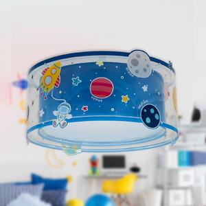 Dalber Plafonieră PLANETS, colorată, cu motiv spațial, reglabil, Albastru, Camera copiilor, Plastic