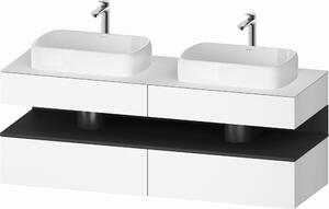 Duravit Qatego dulap 160x55x60 cm dulap atârnat sub chiuvetă alb-grafit QA4779049180010