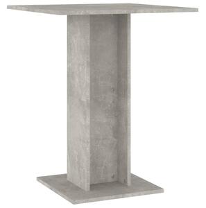 Masă de bistro, gri beton, 60 x 60 x 75 cm, PAL
