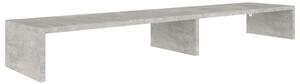 Suport pentru monitor gri beton 110x23,5x9 cm, lemn prelucrat