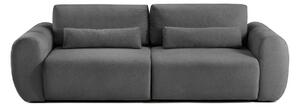 Canapea Extensibilă 3 locuri VERSA, cu 2 lăzi depozitare, 260x110x85 cm, Gri-Grafit-Loft