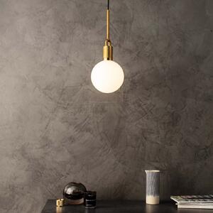 Buster + Punch Pendulum cu furculiță Ø 20 cm alamă/opal, reglabil, Auriu / Alamă, Camera de zi / sufragerie, Metal