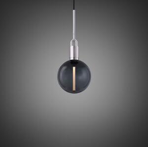 Buster + Punch Forked Pendulum Ø 20cm oțel/fumul, reglabil, Gri, Camera de zi / sufragerie, Metal