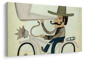 Tablou - Astronom pe bicicletă (90x60 cm)