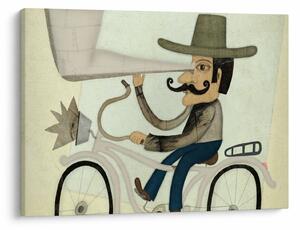 Tablou - Astronom pe bicicletă (70x50 cm)