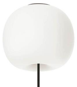 Kdln plafonieră Kushi XL, negru/alb, Ø 43 cm, sticlă, reglabil, Alb, Camera de zi / sufragerie, Sticlă, Design