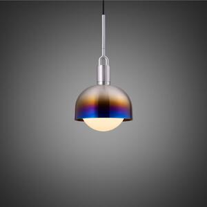 Buster + Punch Oțel cu furculiță arsă/ sticlă opală Ø 25cm, reglabil, Multicolor, Camera de zi / sufragerie, Metal