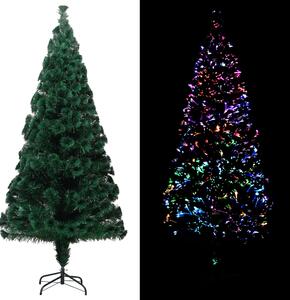 Pom de Crăciun artificial cu suport, verde, 180cm, fibră optică