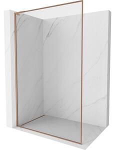 Mexen, Paravan de duș Mexen Kioto-F L cu ramă 55 x 202 cm, transparent 8 mm, cupru periat - 800-055-174-65-00