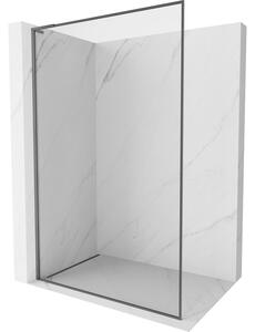 Mexen, Paravan de duș Mexen Kioto-F L cu ramă 55 x 202 cm, transparent 8 mm, gri închis - 800-055-174-95-00