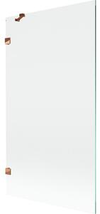 Mexen, Paravan de baie Mexen Lunar cu 1 aripă 100 x 150 cm, transparent, auriu roz - 897-100-000-60-00