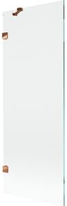 Mexen, Paravan de baie Mexen Lunar cu 1 aripă 70 x 150 cm, transparent, auriu roz - 897-070-000-60-00