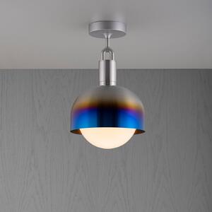 Buster + Punch cu furculiță pentru tavan din oțel ars/opal Ø25cm, reglabil, Multicolor, Camera de zi / sufragerie, Metal