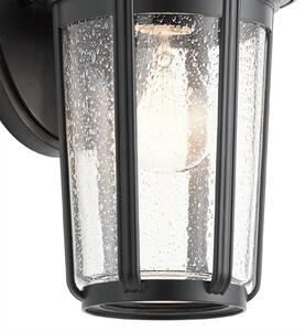 Quintiesse Aplică de exterior Fairfield, negru, un flux, reglabil, Negru, Metal, Antichitate