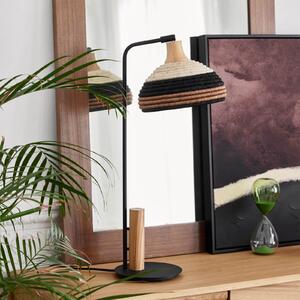 Forestier Grass lampă de masă, maro, Negru, Camera de zi / sufragerie, Metal, Design, Ecran de masă în poziție verticală