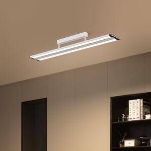 PRIOS Prios Yuela plafonieră LED, DALI, 120 cm, alb, reglabil, Alb, Studiu / Birou, Metal, Modern
