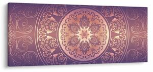 Tablou - Mandala pe gradient violet (120x50 cm)
