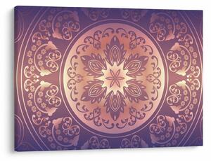 Tablou - Mandala pe gradient violet (70x50 cm)