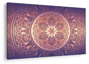 Tablou - Mandala pe gradient violet (90x60 cm)
