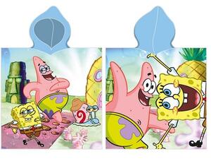 Poncho pentru copii Sponge Bob și Patrick , 55 x 110 cm