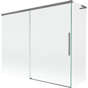 Mexen Rox, paravan de baie glisant cu 2 aripi, L, 190 + 80 x 150 cm, sticlă transparentă de 8 mm, profil grafit, 8C9L-190-080-95-00