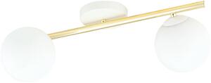 Emibig Splendi lampă de tavan 2x10 W alb-auriu-opal 1249/2