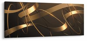 Tablou - Panglici de bronz (120x50 cm)