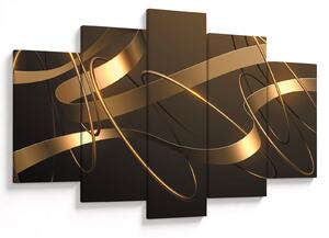 Tablou - Panglici de bronz (150x105 cm)
