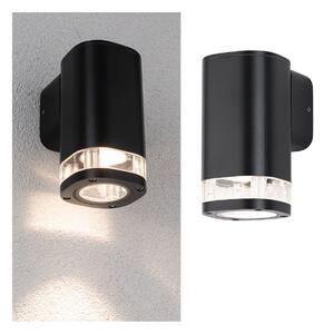 Paulmann Colum lumina de perete în aer liber flacără unică, reglabil, Negru, Metal, Modern