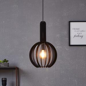 EGLO Lampă suspendată Velasco în negru, Ø 31 cm, reglabil, Negru, Camera de zi / sufragerie, Metal, Modern, glob