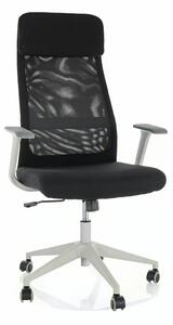 Scaun birou Q-861 R, negru, stofă/plasă, 66x50x113 cm