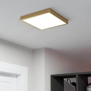 EGLO Panou cu LED-uri montat la suprafață Fueva 5 IP20 830 alamă 28,5x28,5, Auriu / Alamă, Camera de zi / sufragerie, Metal, Modern