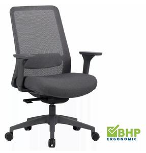 Scaun birou Q-718, gri, plasă