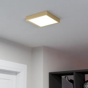 EGLO Panou cu LED montat pe suprafață Fueva 5 IP20 830 alamă 21x21cm, Auriu / Alamă, Camera de zi / sufragerie, Metal, Modern