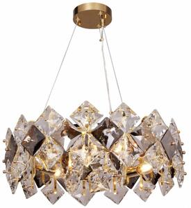 Zuma Line Tiara lampă suspendată 6x40 W transparent-fumuriu-auriu 9864-500