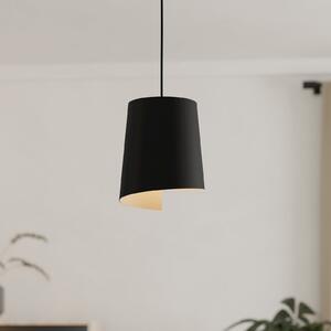 EGLO Lampă suspendată Bolivia negru/nisip, 1 lumină, reglabil, Negru, Camera de zi / sufragerie, Metal, Modern