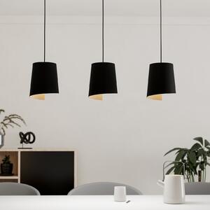 EGLO Lampă suspendată Bolivia negru/nisip, 3 lumini, reglabil, Negru, Camera de zi / sufragerie, Metal, Modern