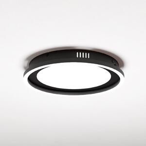 EGLO Plafonieră cu LED Calagrano telecomandă, Ø38cm, reglabil, Negru, Camera de zi / sufragerie, Metal, Modern