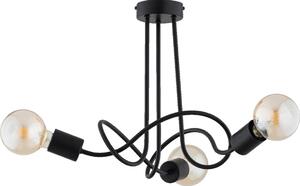 Lustră aplicată WINGO 3xE27/15W/230V negru